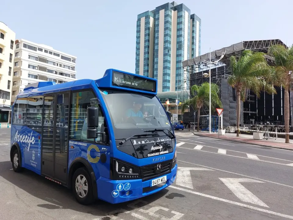 Nuevo vehículo de guaguas de Arrecife.