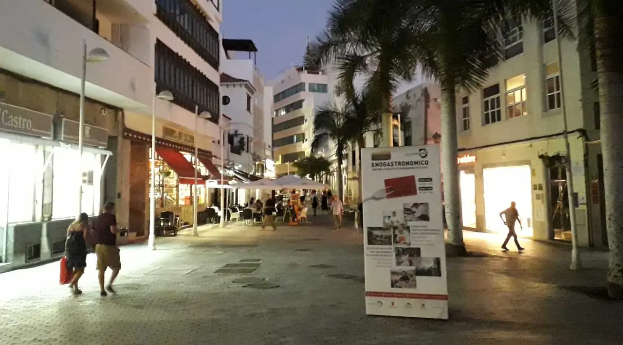 La Plazuela, una vía peatonal de Arrecife.