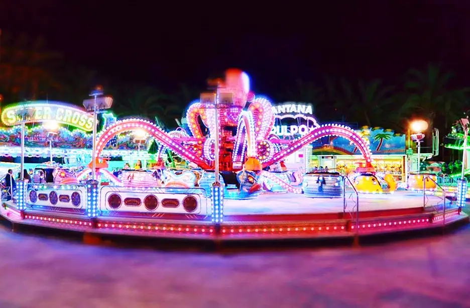 Atracciones de las fiestas de San Ginés. Imagen de archivo.