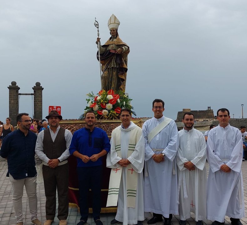 Ofrenda de las agrupaciones folclóricas a San Ginés Obispo