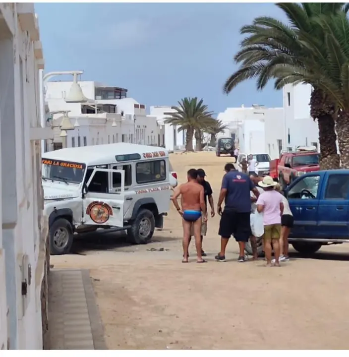 Accidente de tráfico en La Graciosa.