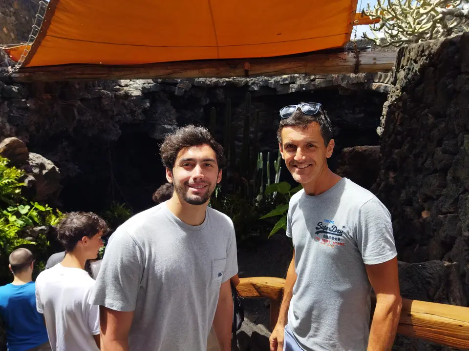 Ostberg-Barth y Domínguez-Peñate ya se preparan en Lanzarote. Foto S. Betancort.