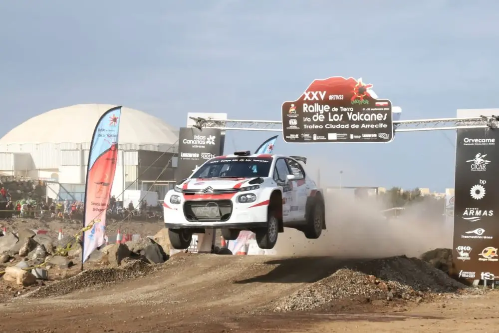 Rallye isla de los volcanes. Imagen de archivo.