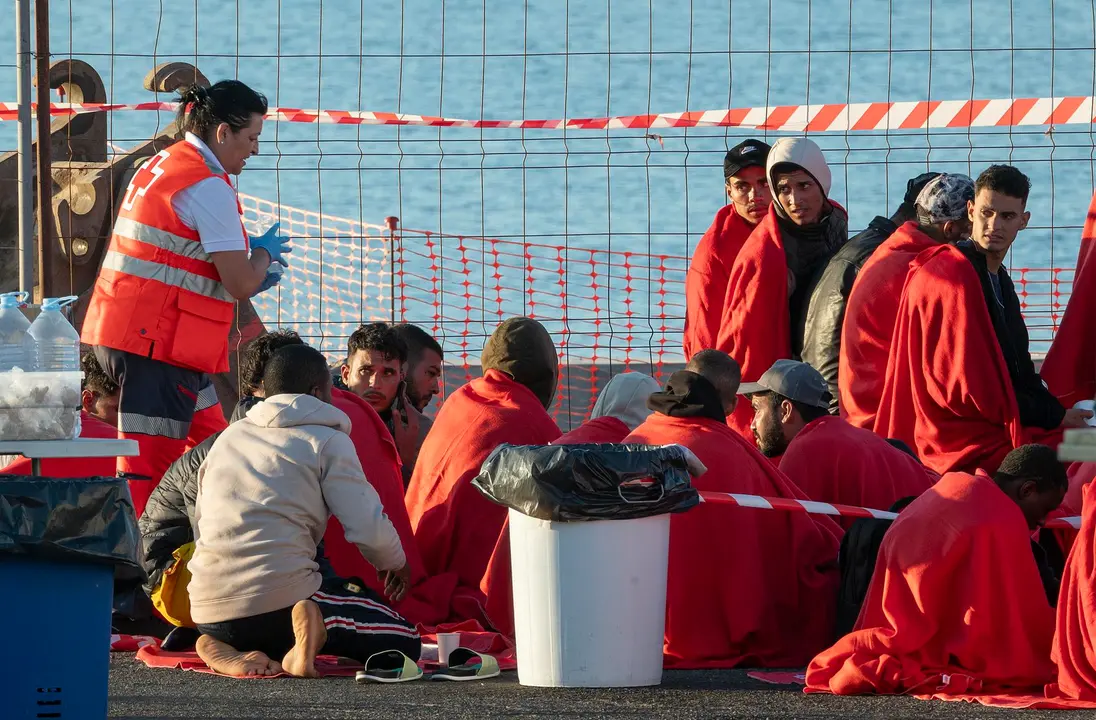 Inmigrantes. Foto EFE Adriel Perdomo.