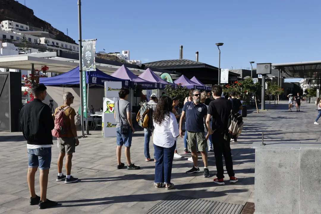 Personas desempleadas de Mogán y de otros municipios participaron en esta jornada.