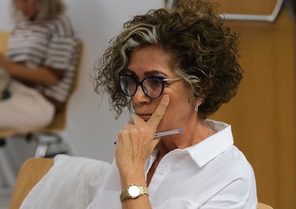 María Isabel Déniz durante el juicio ante la Audiencia Provincial de Las Palmas. EFE.