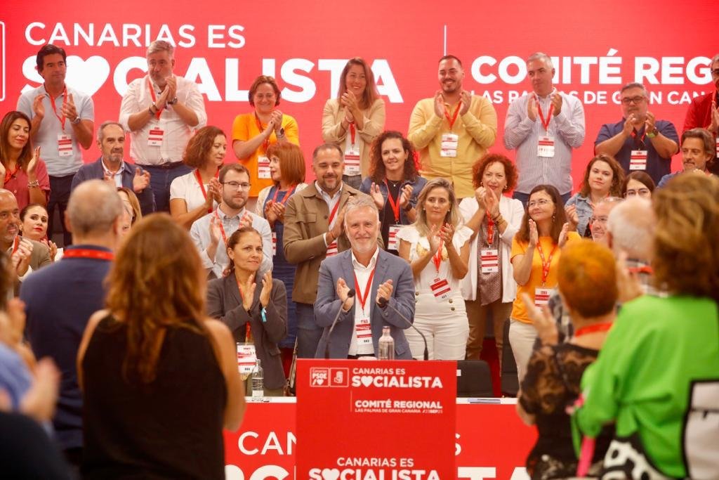 Ángel Víctor Torres en el Comité Regional del PSOE de Canarias.