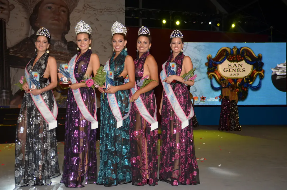 Concurso de misses en Arrecife. Imagen de archivo.