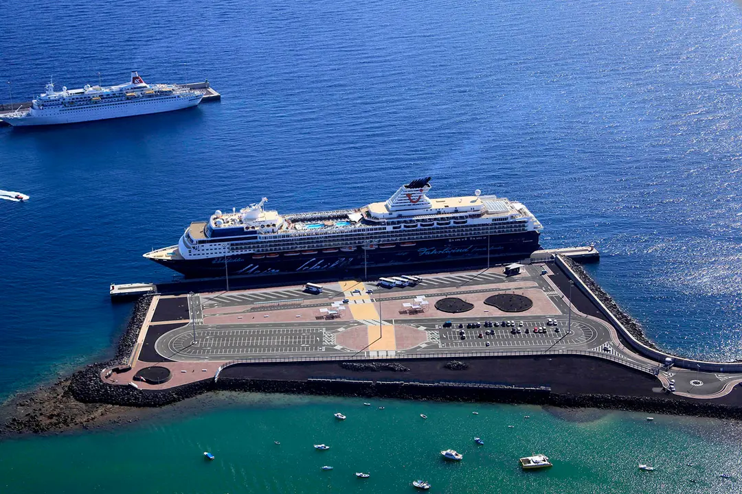 Muelle de cruceros. Imagen de archivo.