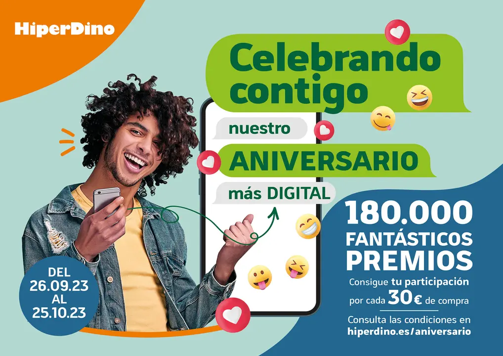 Imagen del Aniversario de HiperDino 2023.