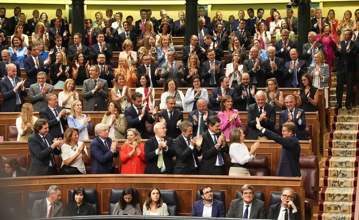 Pleno de Investidura en el Congreso de los Diputados.