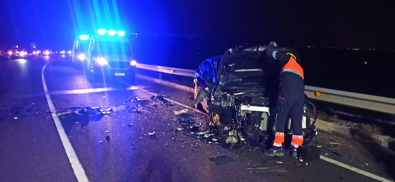 Vehículo accidentado.