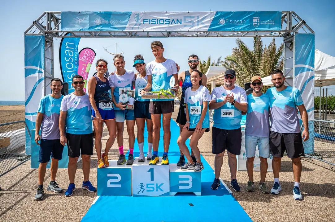 Podio de la prueba. Foto Pedro José Pérez Perdomo.