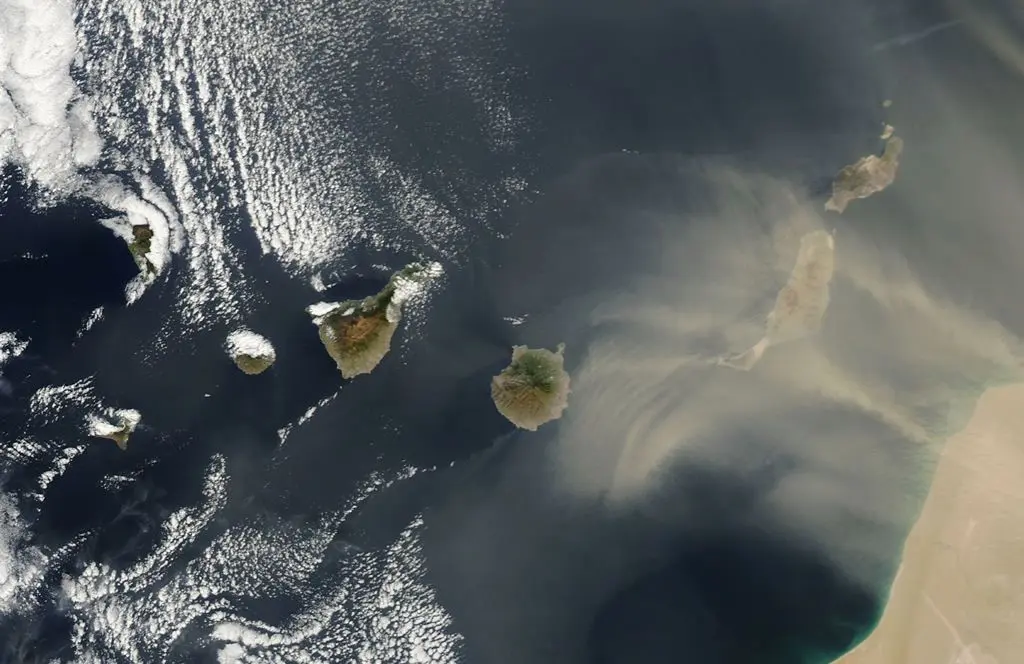 Episodio de calima sobre Canarias.