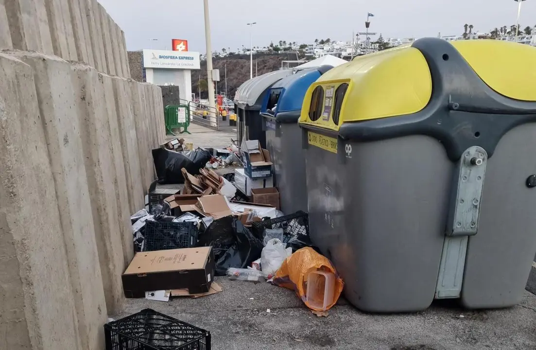 Residuos en el municipio de Tías.