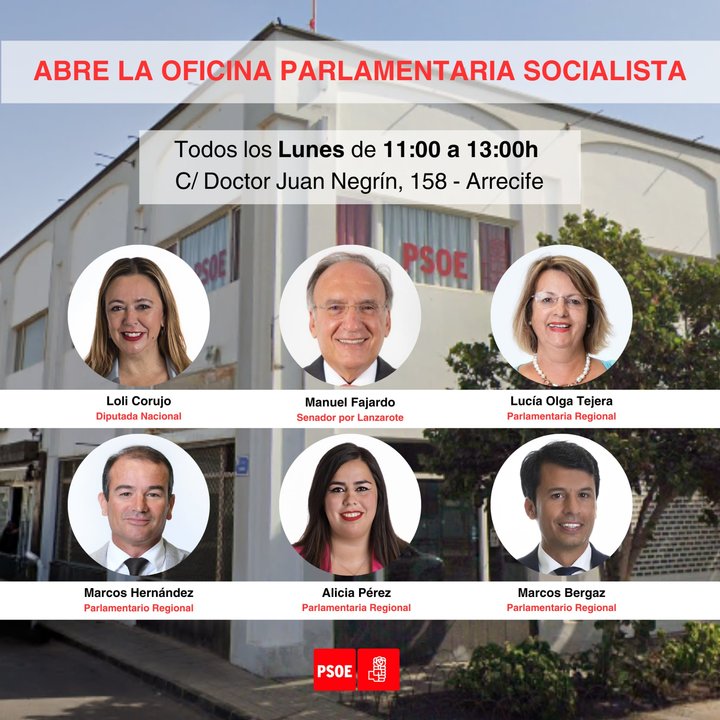 Cargos públicos del PSOE de Lanzarote.
