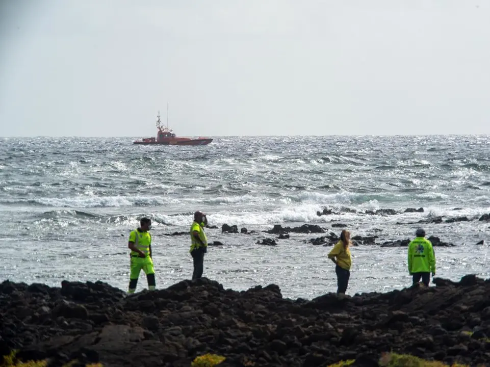 Imagen del rescate del naufragio.