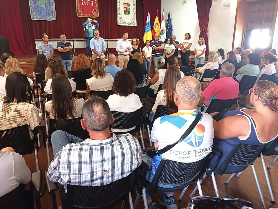 Asamblea de trabajadores de Yaiza.