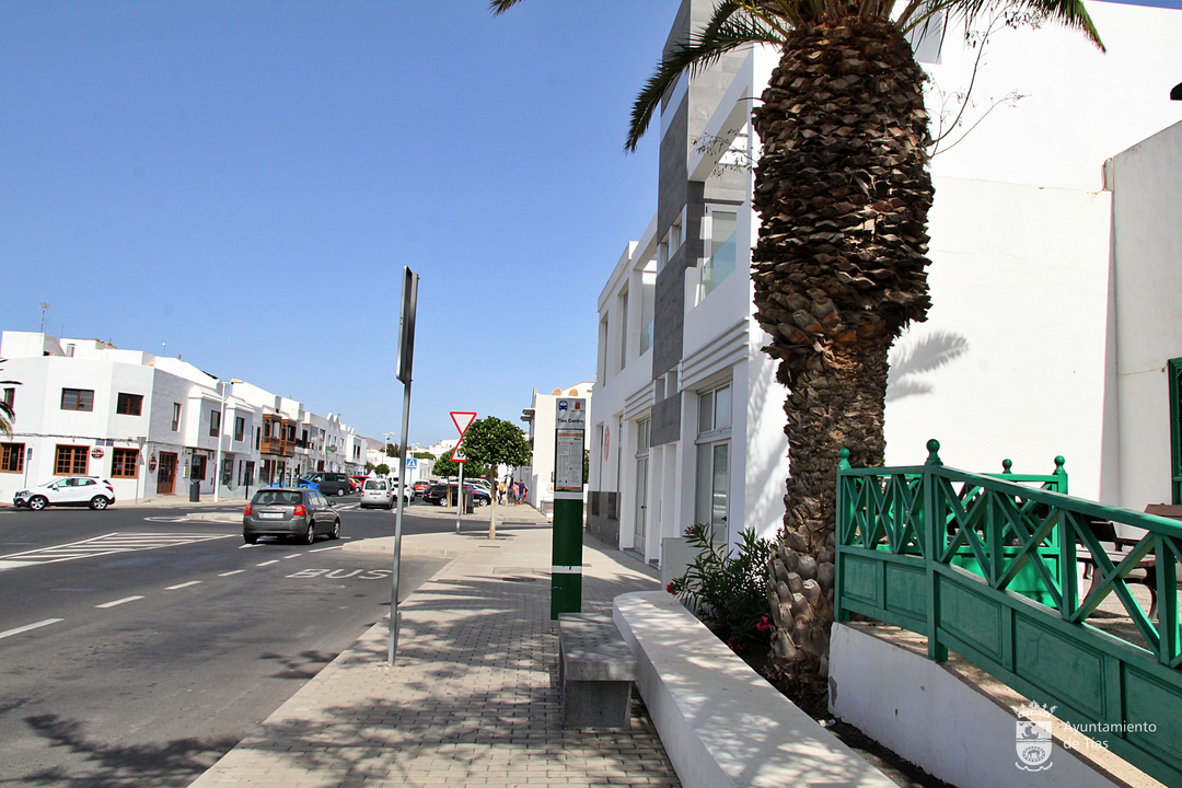 Centro urbano del pueblo de Tías.