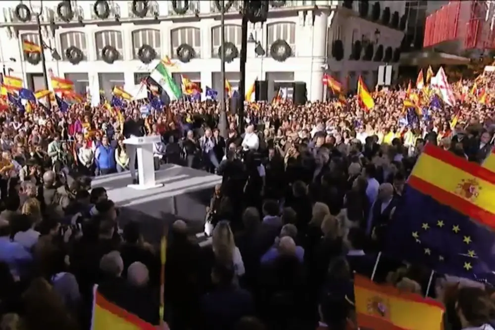 Manifestación del PP contra la amnistía