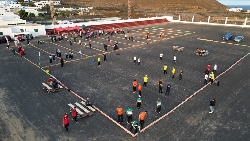 Bola Canaria en el Campo de Fútbol de Guatiza.