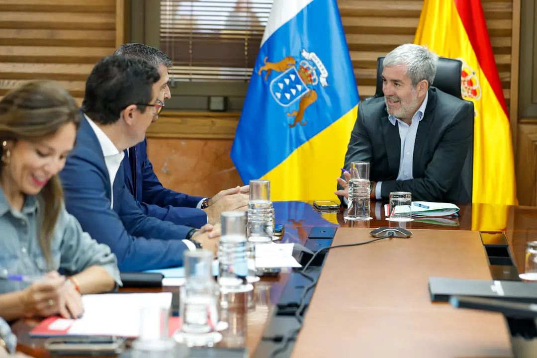 El presidente del Gobierno de Canarias, Fernando Clavijo, durante una reunión del Consejo de Gobierno.