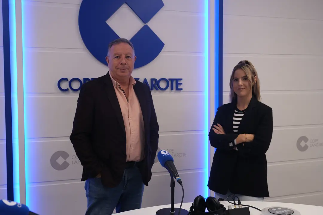 Jaime Puig y Paola Delgado, COPE Lanzarote. Foto Raúl Hdez.