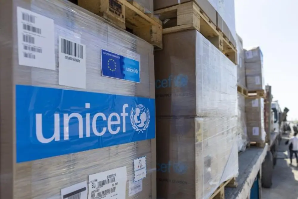 Ayuda de Unicef en Gaza