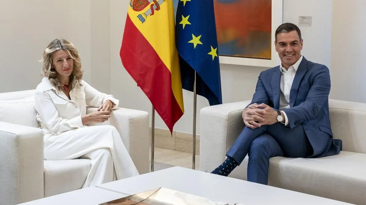 Pedro Sánchez y Yolanda Díaz.