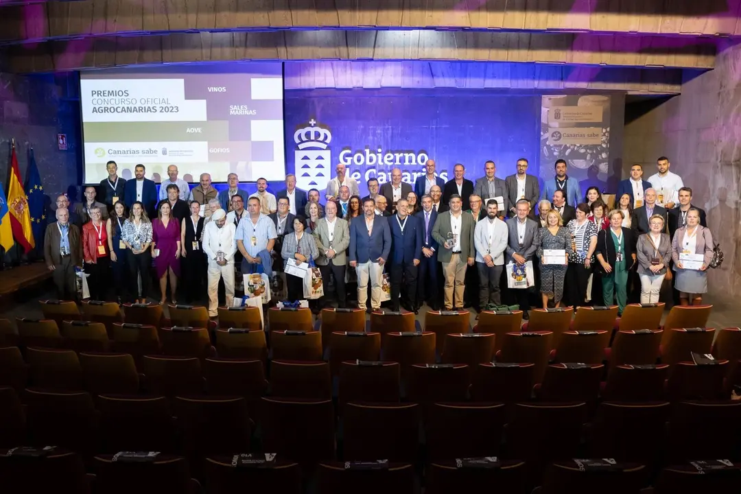 Galardonados en el Concurso Agrocanarias 2023.