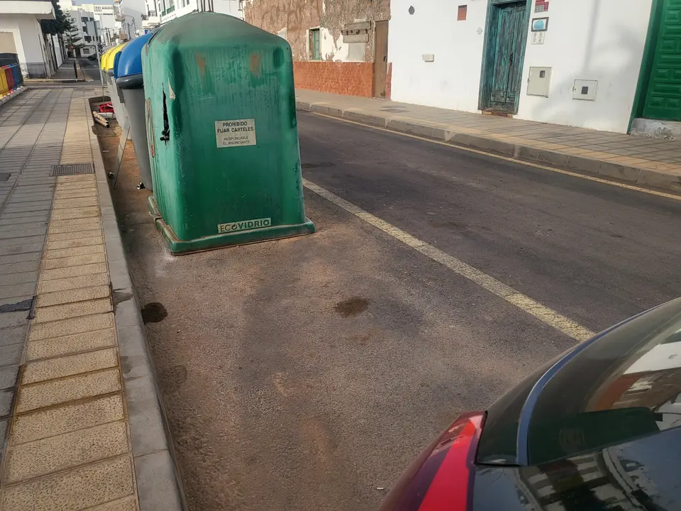 Barro tras las lluvias en Arrecife.