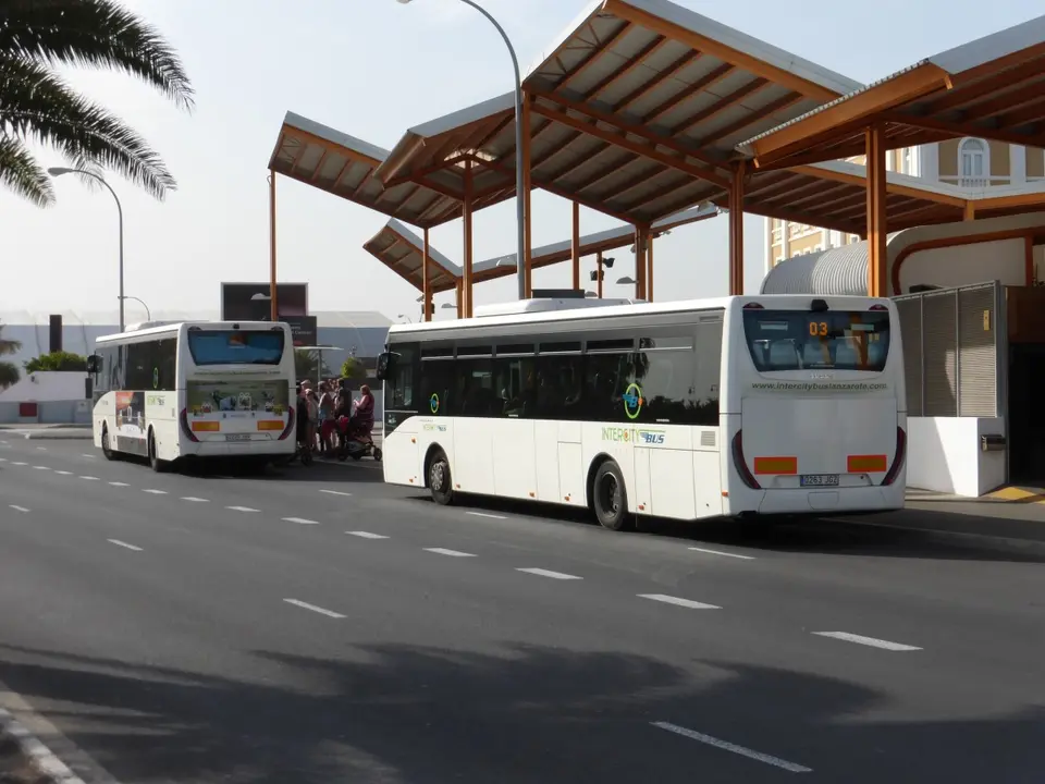 Transporte público en Lanzarote.