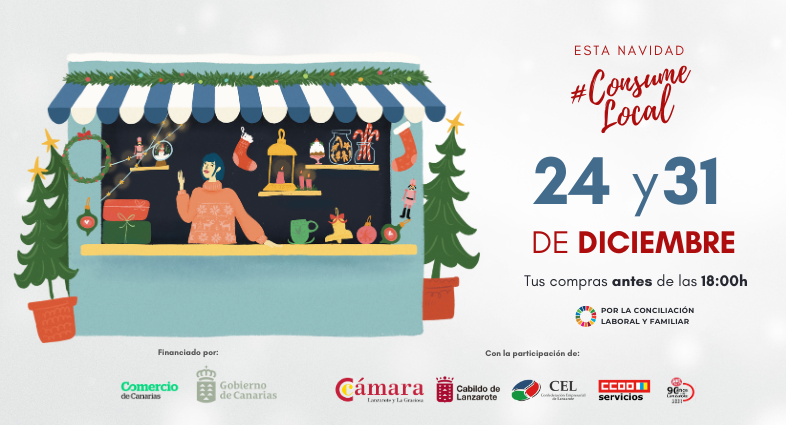 Campaña de Navidad de la Cámara de Comercio de Lanzarote.