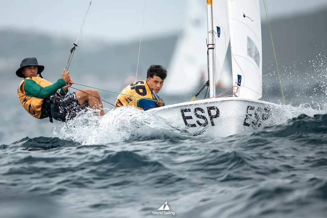 Miguel Ángel Morales y Alejandro Martín. Mundial ISAF Brasil.