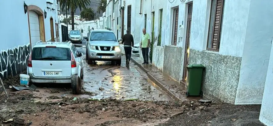 Lluvias en Haría. 