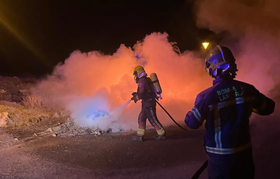 Incendio de contenedores.