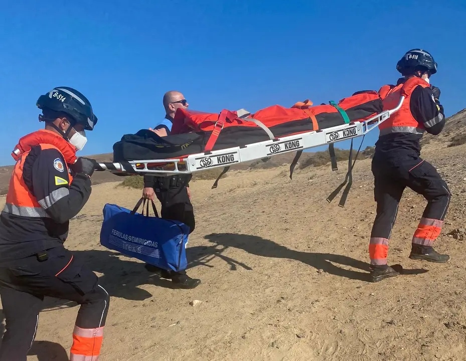 Rescate de la turista en Papagayo.