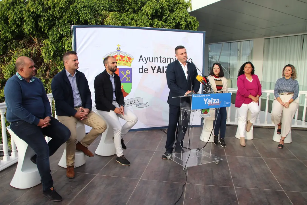 Rueda de prensa presupuestos municipales de Yaiza.