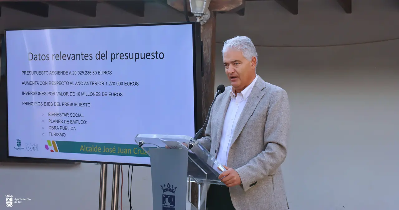 Presentación presupuestos de Tías 2024.