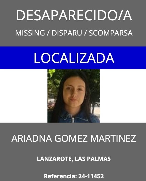 Ariadna Gómez es localizada.