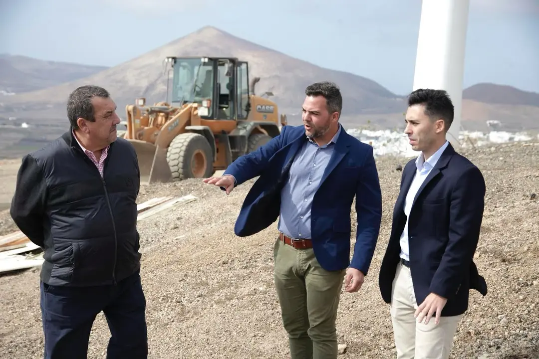 Jacobo Medina, Miguel Ángel Jiménez y Alberto Hernández en Montaña Mina.