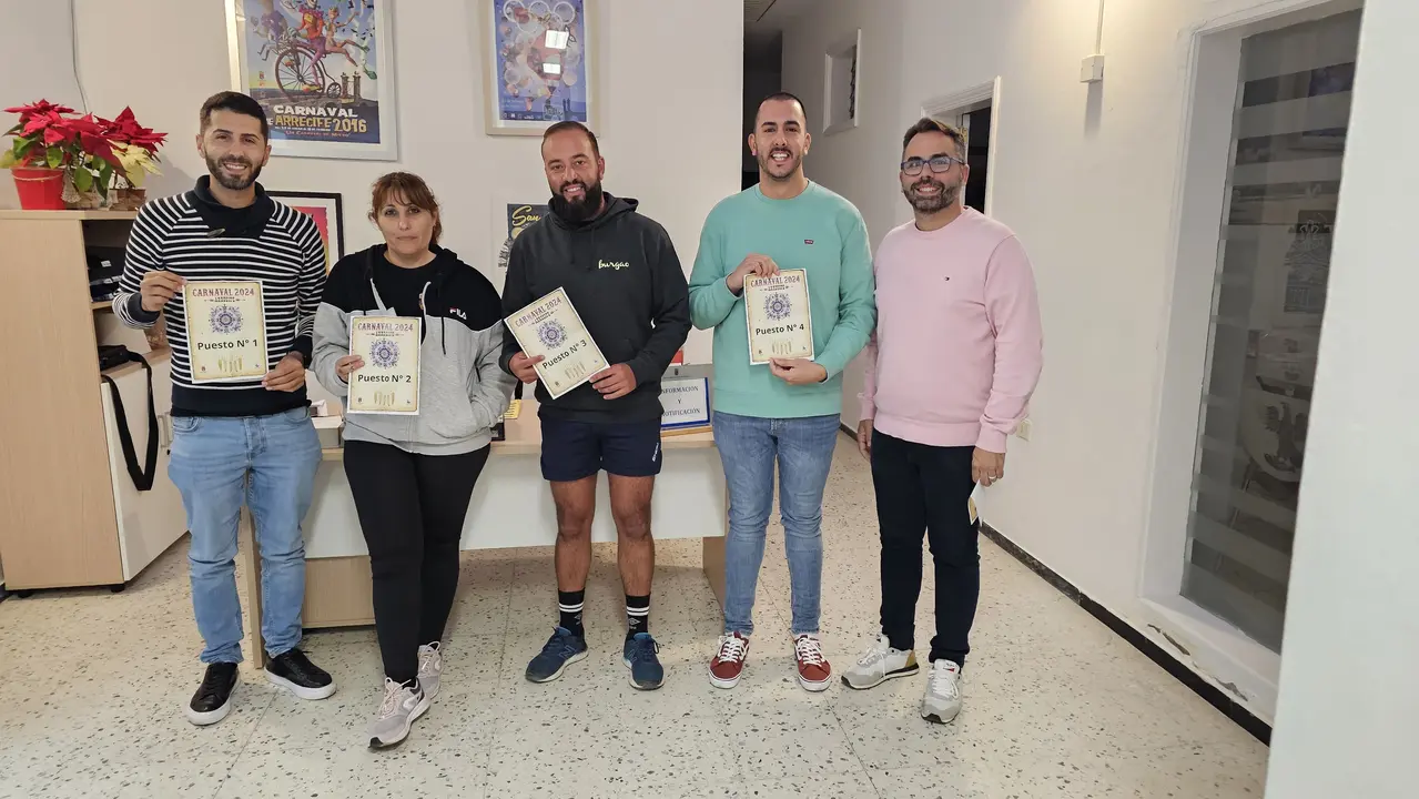 Momento sorteo Exhibición de comparsas.
