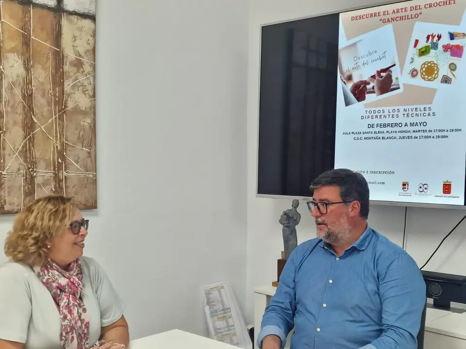 Isidro Pérez junto a Ana Lopes Da Silva.