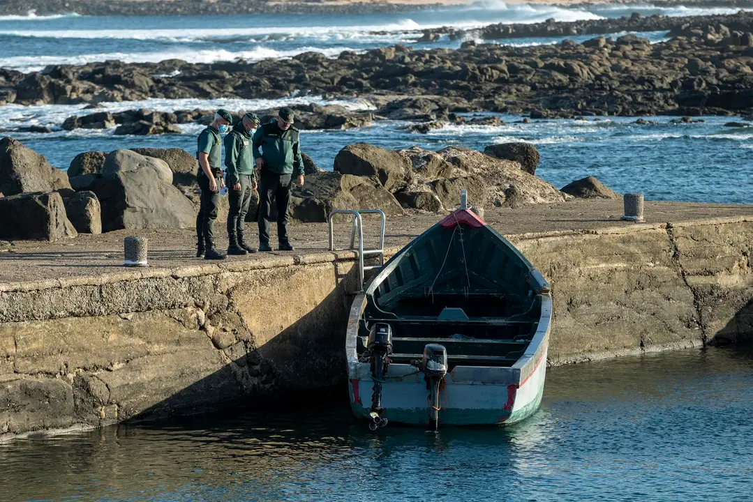 Llegada de migrantes a Lanzarote.