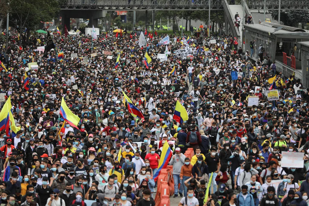 Manifestación en Colombia.