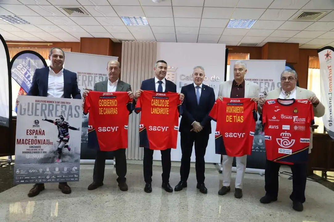 Presentación partido clasificatorio de la selección absoluta femenina de balonmano 