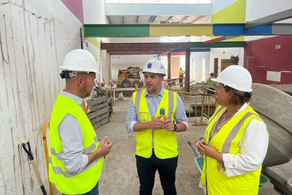 Obras gimnasio de San Bartolomé