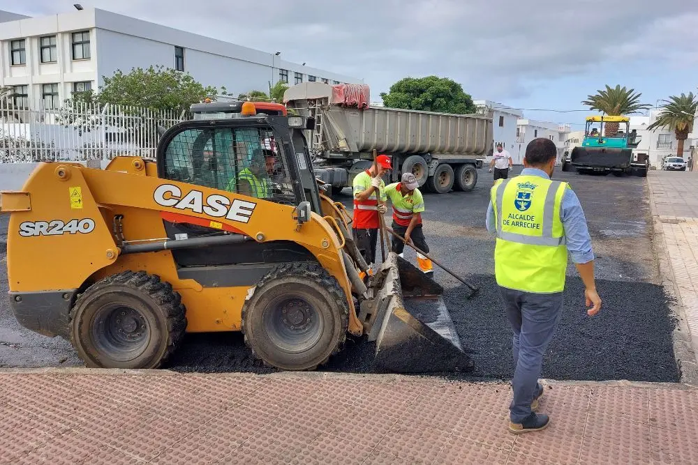 Obras de asfalto en Titerroy