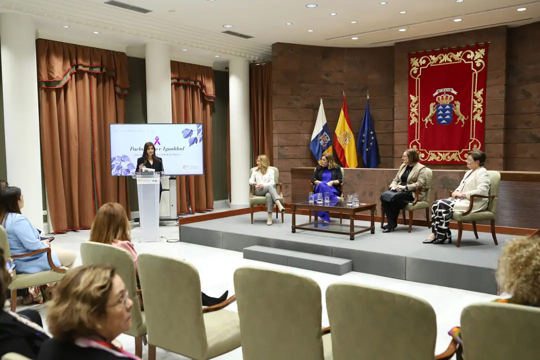 Actos del Parlamento por el 8M.