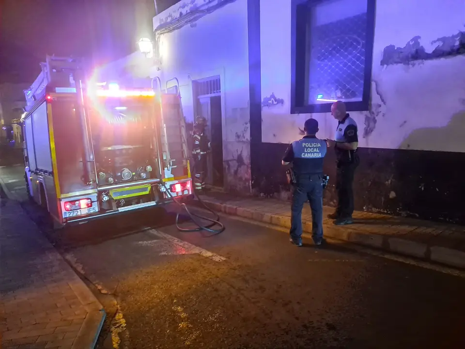 Incendio en la calle Cienfuegos.